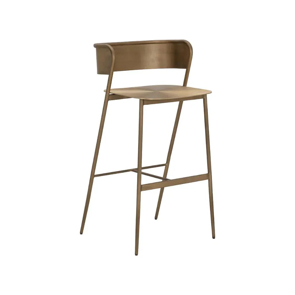 Keanu Powder Coated Iron Barstool