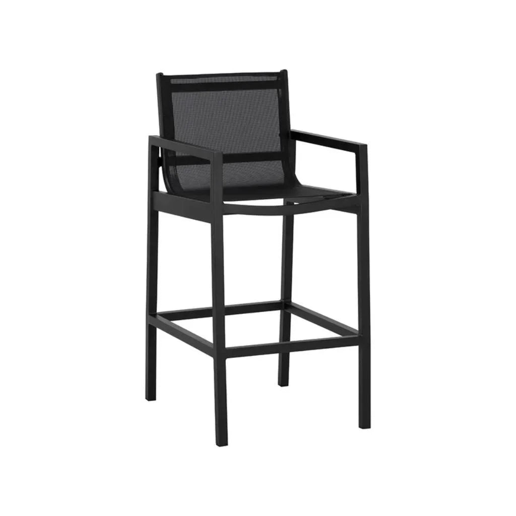 Merano Fabric Modern Outdoor Barstool