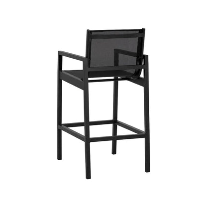 Merano Fabric Modern Outdoor Barstool