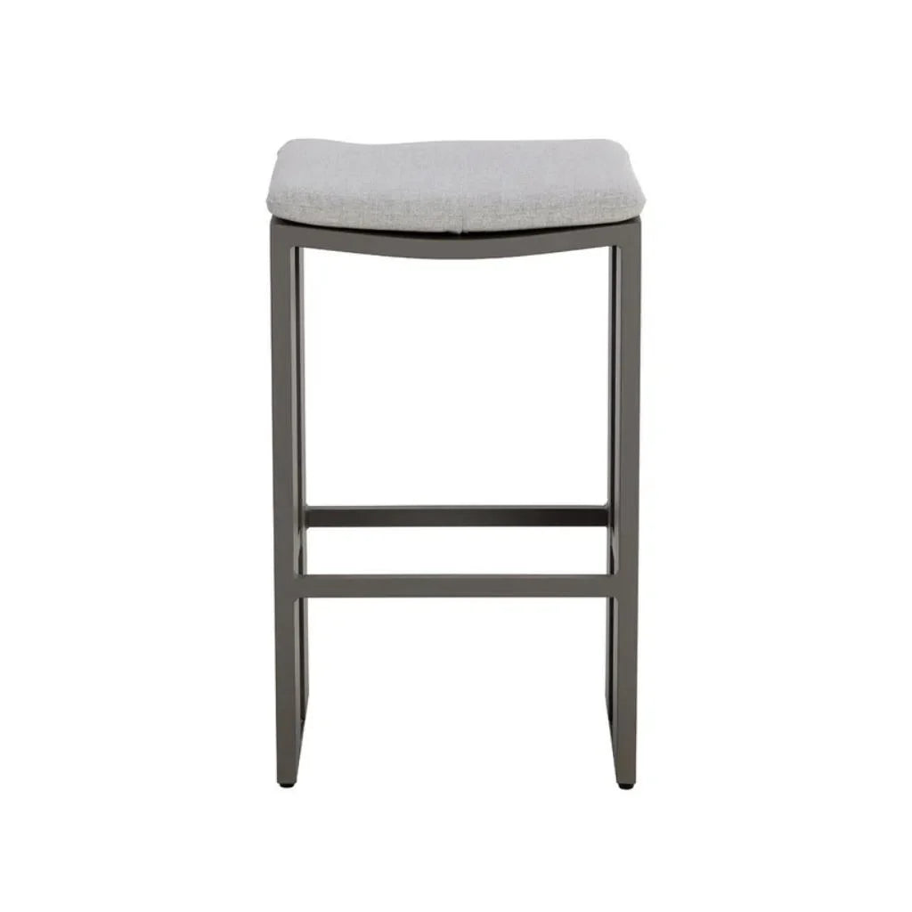 Verin Fabric Streamlined Design Outdoor Barstool