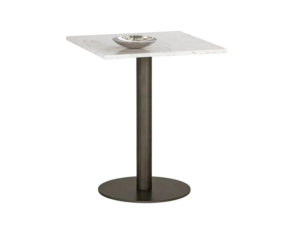 Claudia Marble Top Square Bistro Table