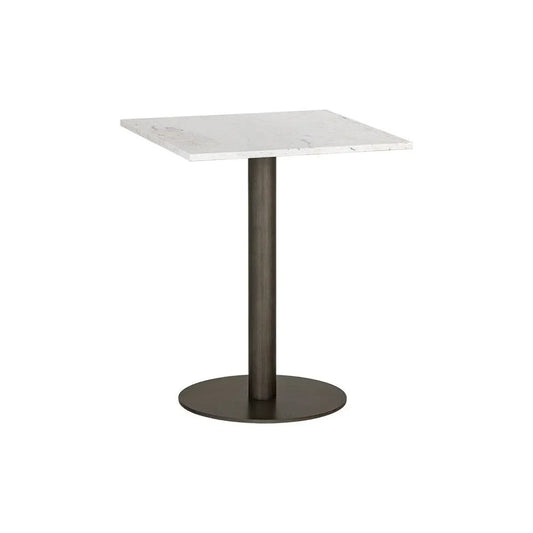 Claudia Marble Top Square Bistro Table