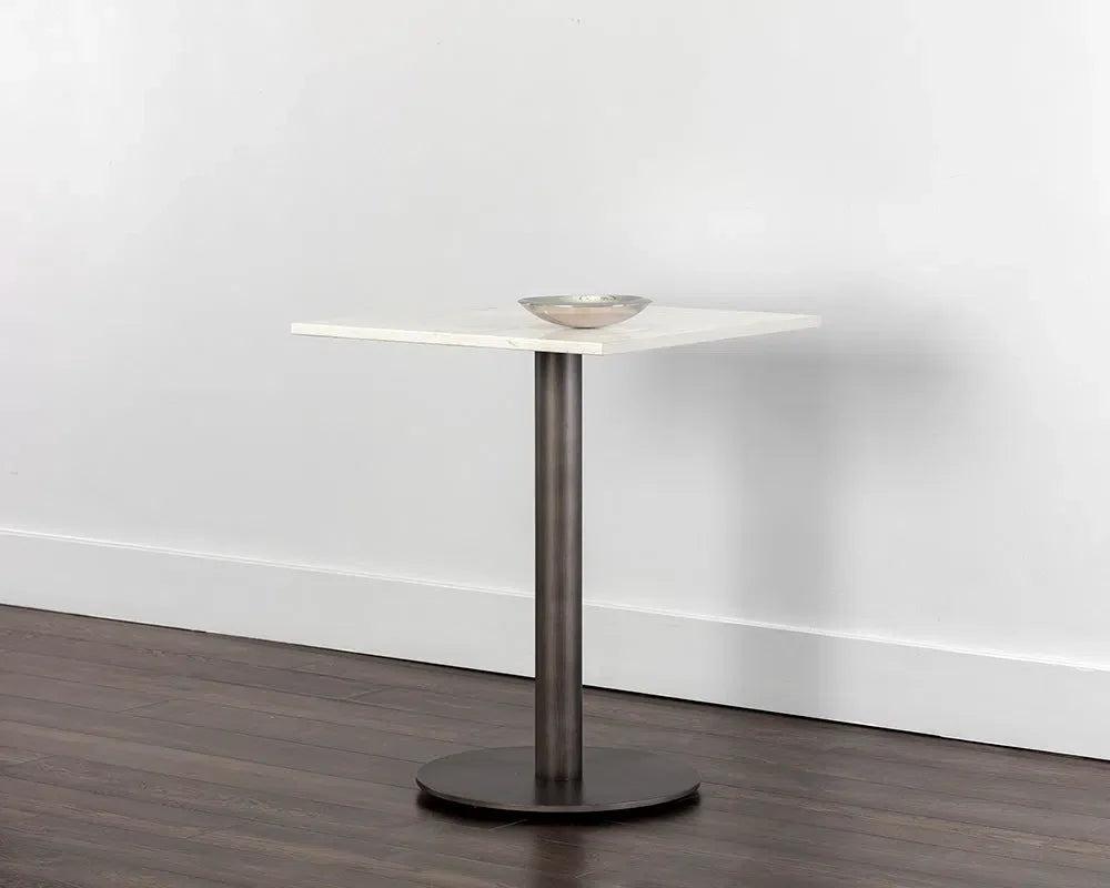 Claudia Marble Top Square Bistro Table