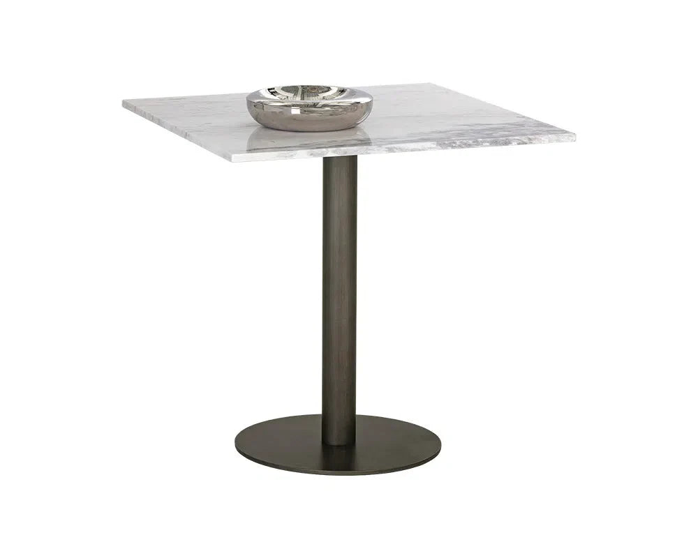 Claudia Marble Top Square Bistro Table