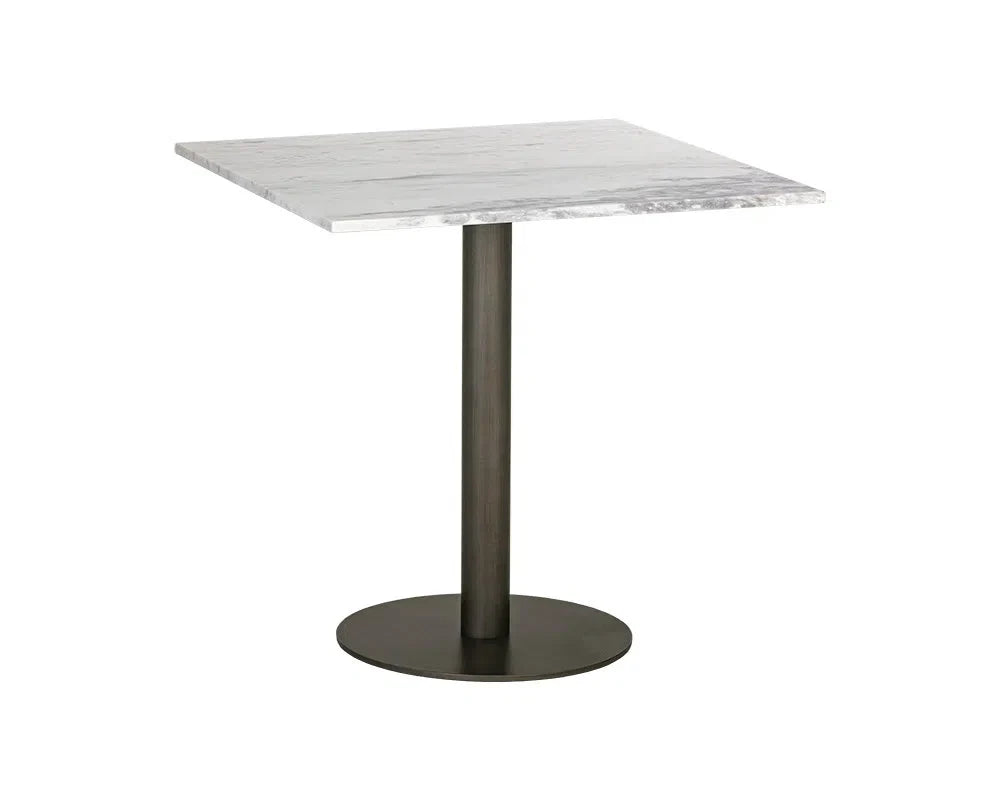 Claudia Marble Top Square Bistro Table