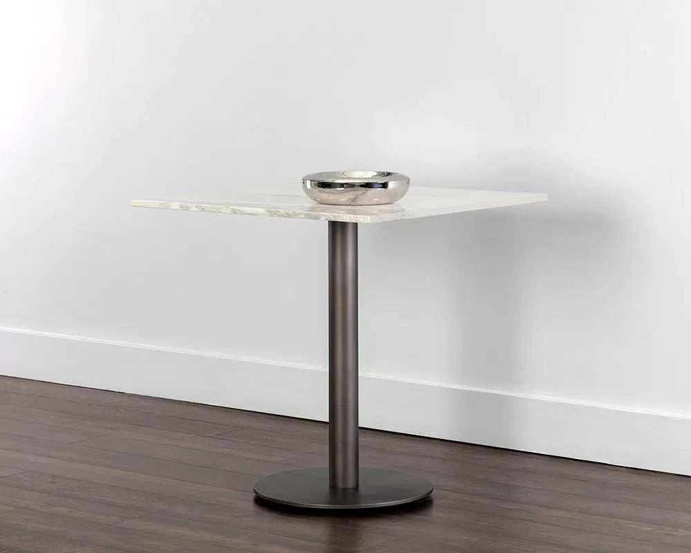 Claudia Marble Top Square Bistro Table