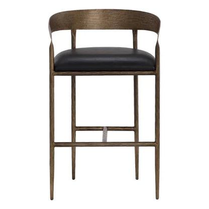 Zanatta Leather Upholstered Barstool