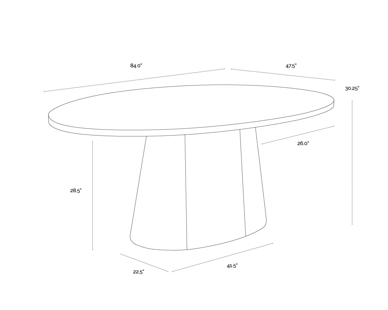 Elina Wooden Classic Dining Table