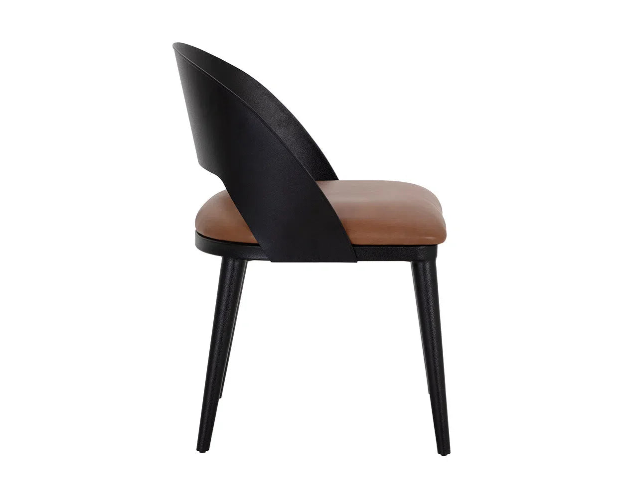 Dezirae Leather Upholstered Armless Dining Chair