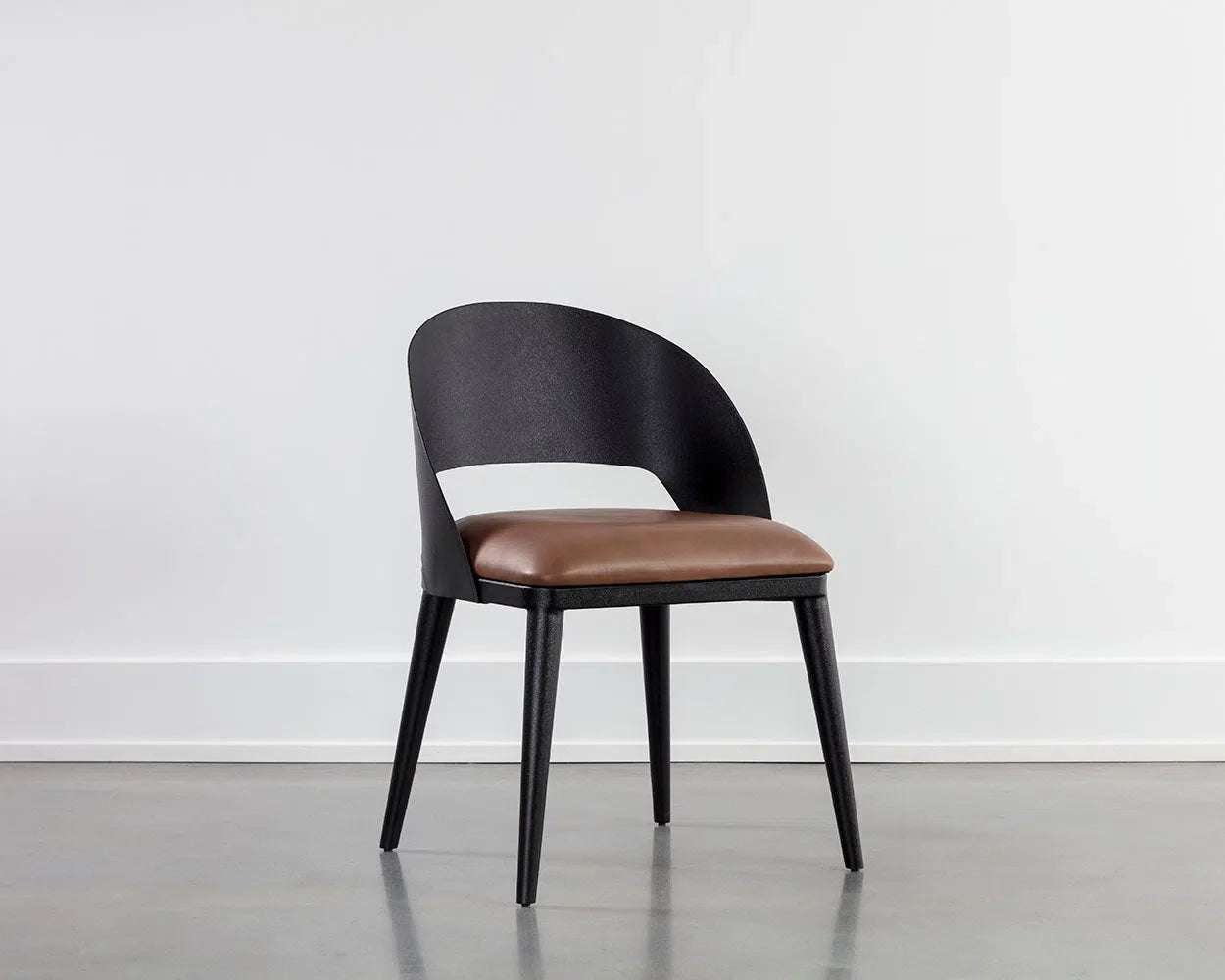 Dezirae Leather Upholstered Armless Dining Chair