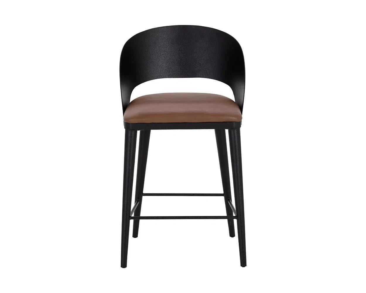 Dezirae Leather Upholstered Counter Stool