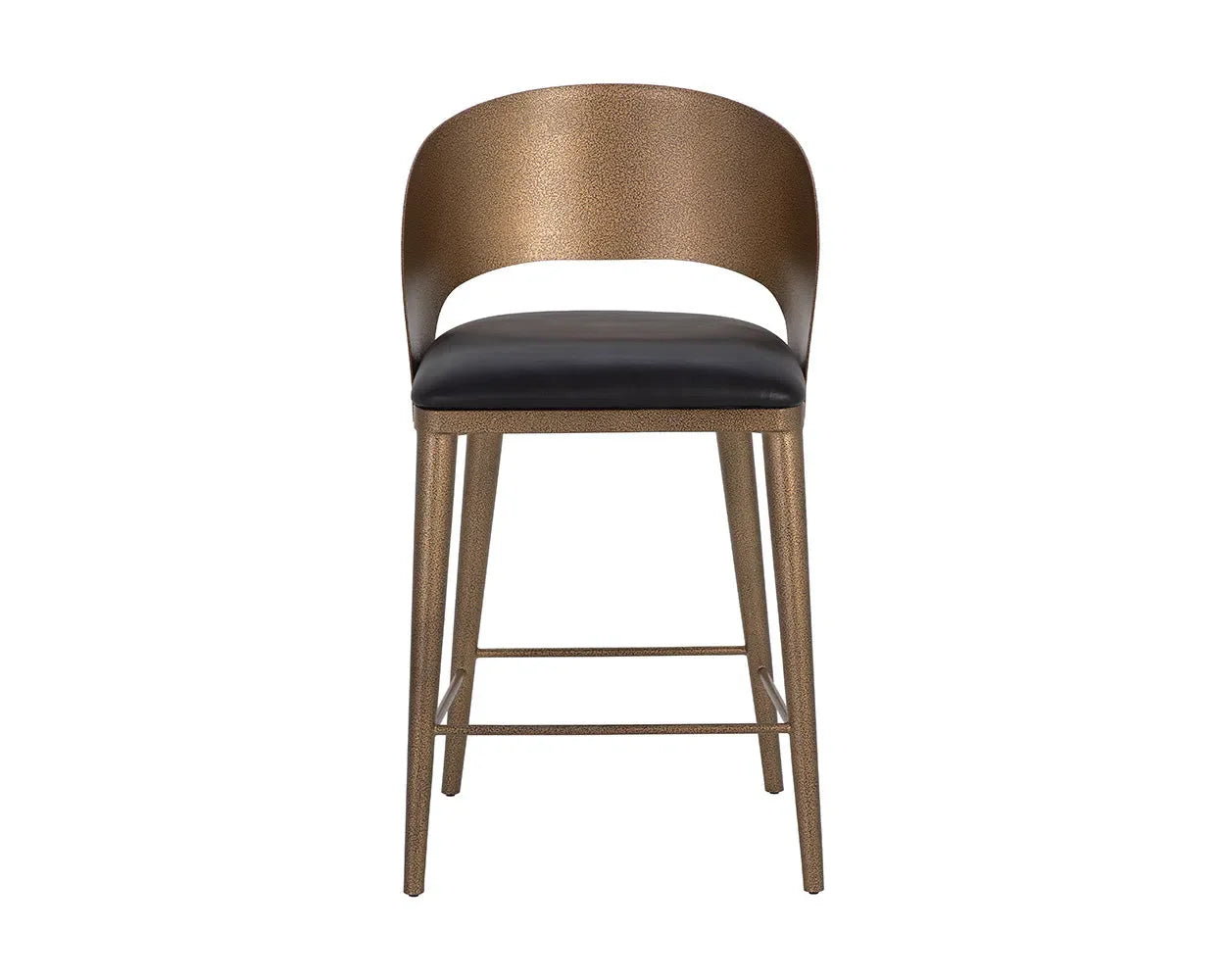 Dezirae Leather Upholstered Counter Stool