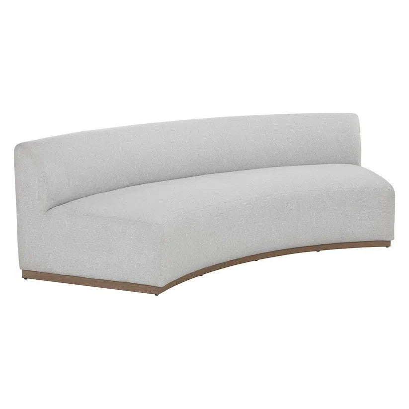 Cadiz Modular Sofa Gracebay Light Grey Teak Wood Frame