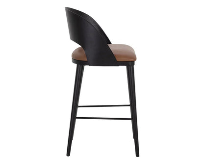 Dezirae Leather Upholstered Barstool