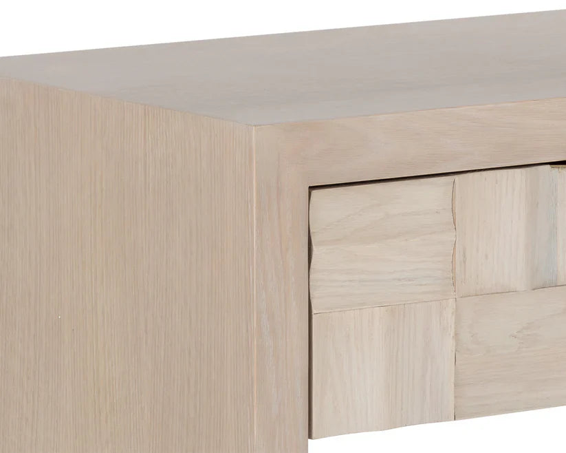 Akava Nightstand With Gold Base and Soft Closing Drawer