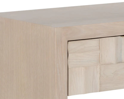 Akava Nightstand With Gold Base and Soft Closing Drawer