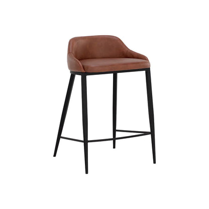 Astra Leather Upholstered Counter Stool