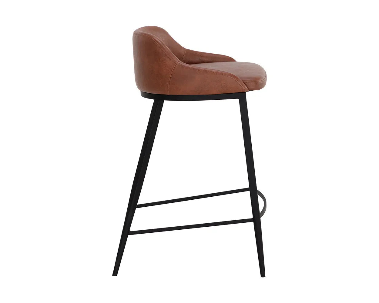 Astra Leather Upholstered Counter Stool