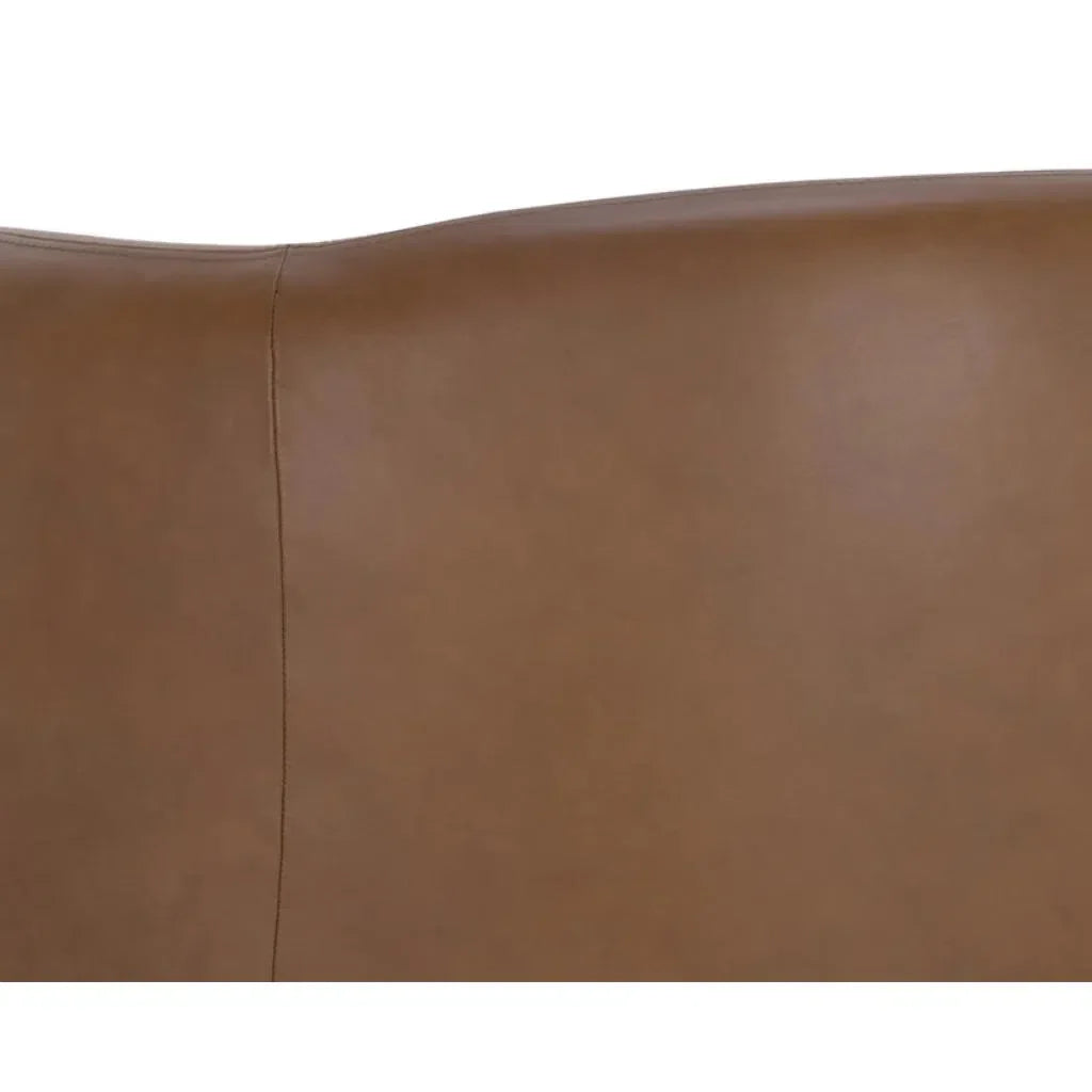 Trine Leather Upholstered Luxurious Lounge Chair