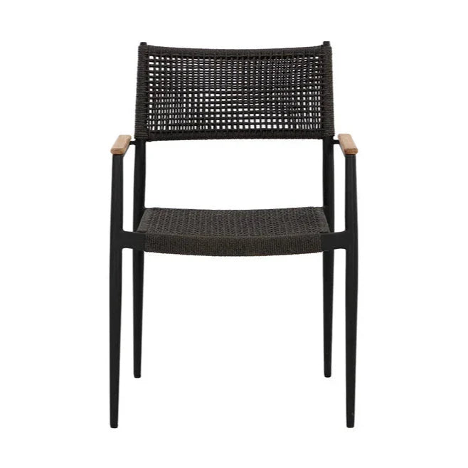 Nava Rope Stackable Outdoor Dining Armchair (Set Of 2)