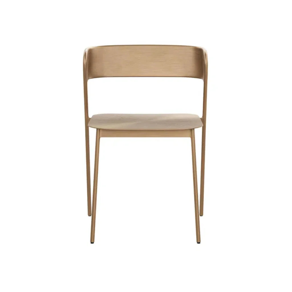 Keanu Powder Coated Iron Armless Dining Chair