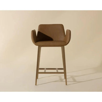 SUNPAN Lucano Leather Counter Stool