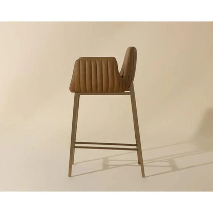 SUNPAN Lucano Leather Counter Stool