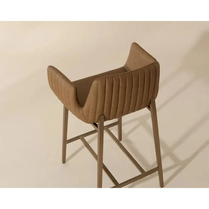 SUNPAN Lucano Leather Counter Stool