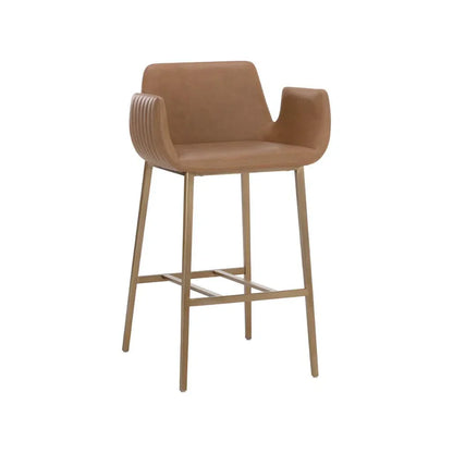 Lucano Leather Upholstered Barstool