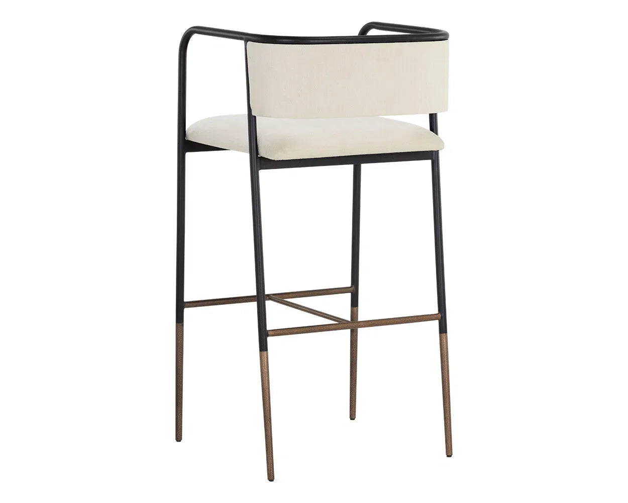 Brenan Leather Upholstered Effortlessly Elegant Barstool