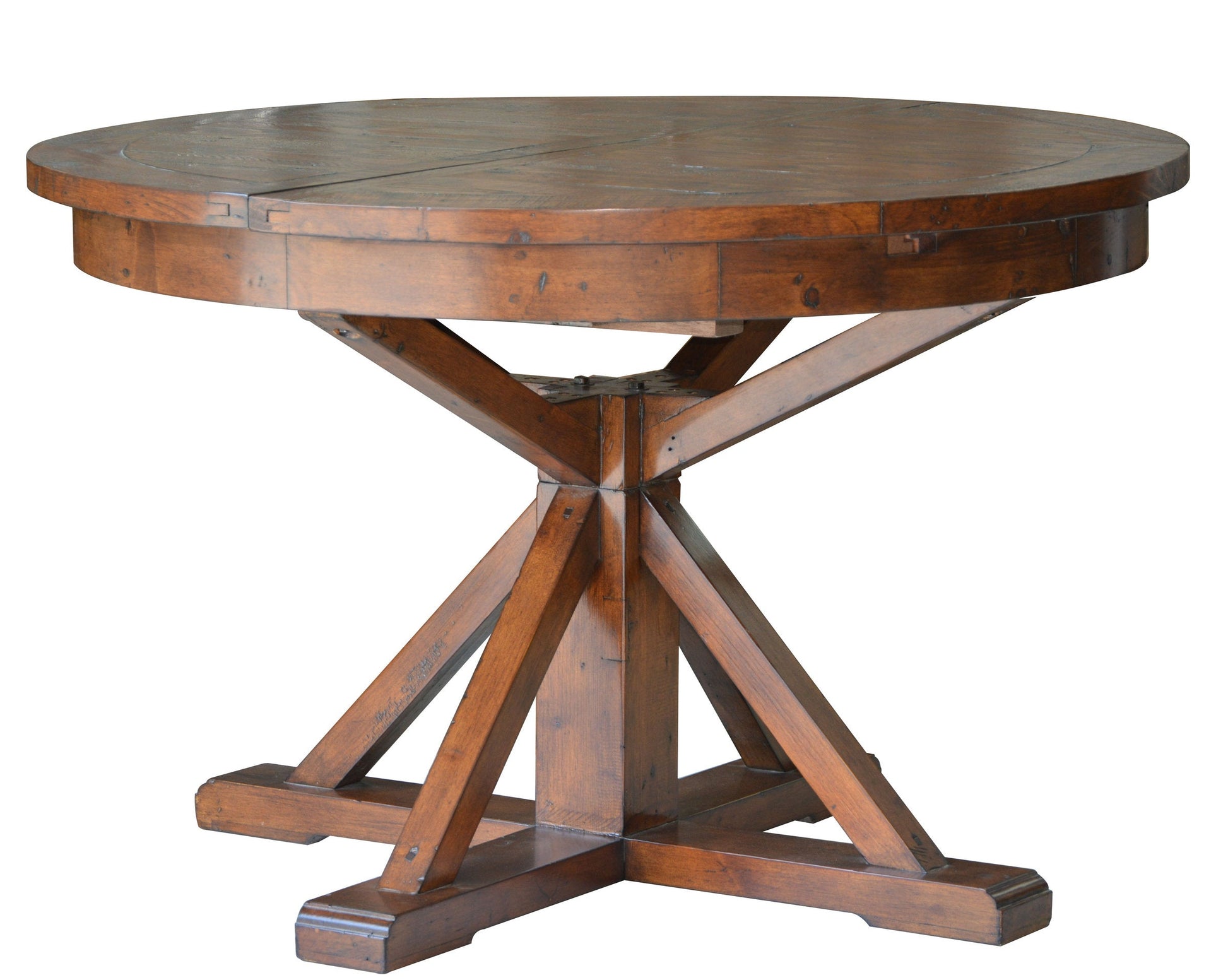 LH Home Irish Coast Extendable Round Dining Table