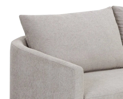 Gannon Polyester Upholstered Modern Sofa