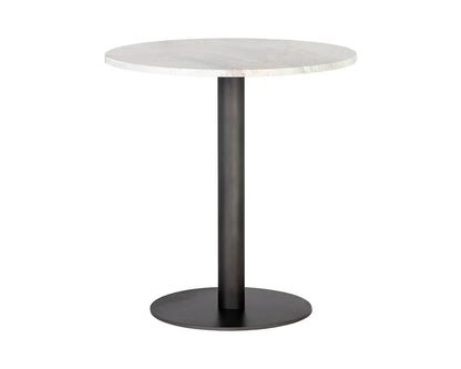 Suki Bistro Table - White Marble Top Modern Dining