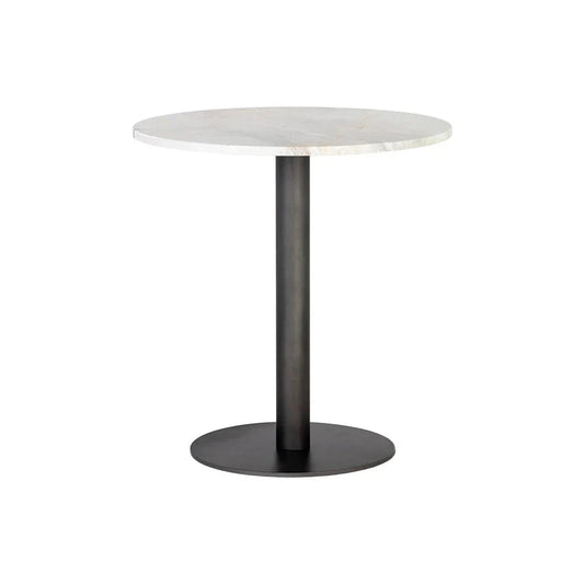 Suki Bistro Table - White Marble Top Modern Dining