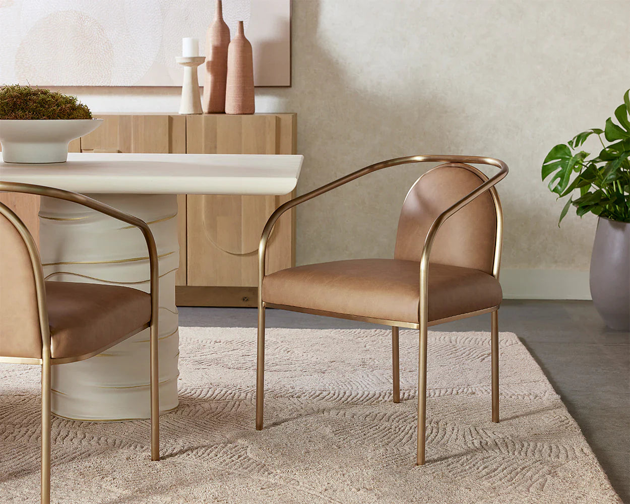 SUNPAN Cicero Dining Armchair Faux Leather