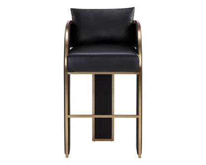 Baz Barstool Napa Black – Elegant Gold Accents