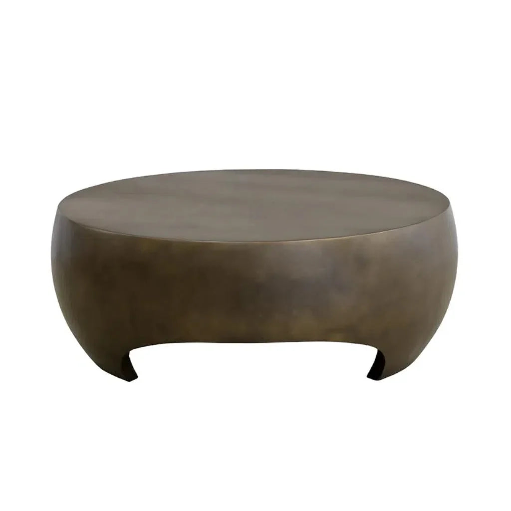 Tarsus Concrete Outdoor Round Coffee Table