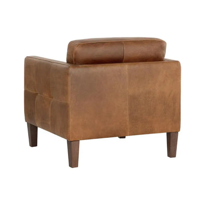 Karmelo Leather Upholstered Armchair