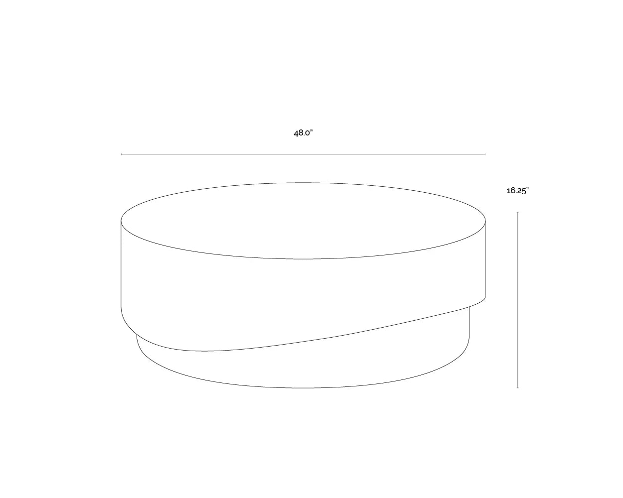 SUNPAN Patras Coffee Table Concrete For Indoor Outdoor Use