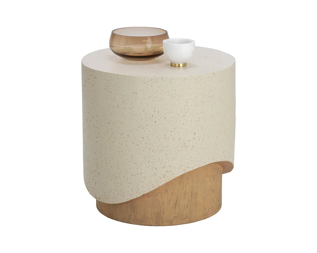 Patras End Table Contemporary Concrete Design For Outdoors