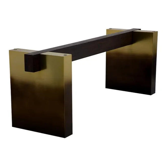 Calvosa Dining Table Base With Dark Bronze Finish