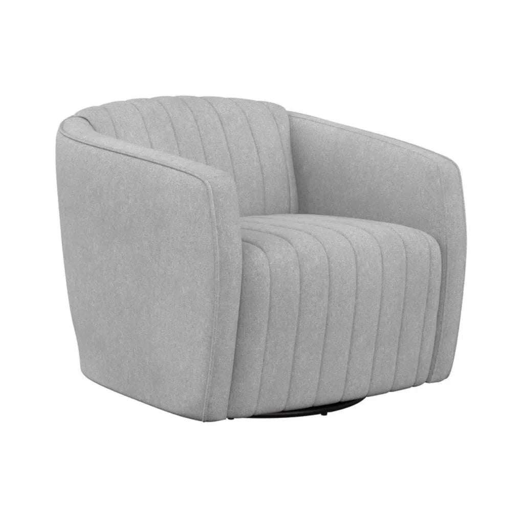 Garrison Fabric Upholstered Swivel Lounge Chair