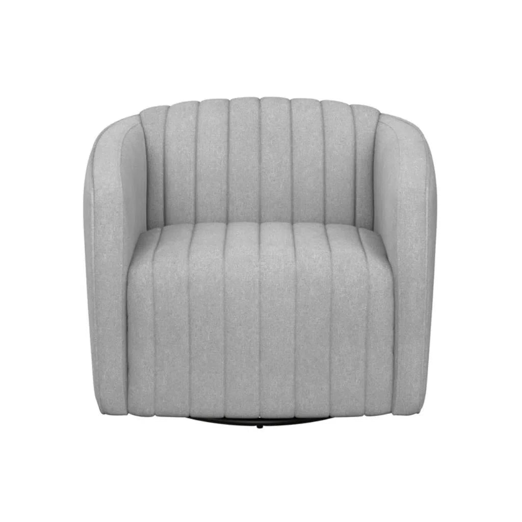 Garrison Fabric Upholstered Swivel Lounge Chair