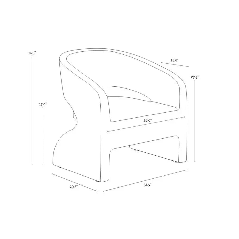 Cura Concrete Black Outdoor Lounge Chair