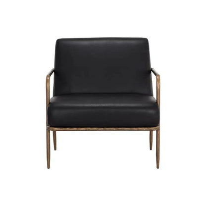 Lathan Leather Upholstered Lounge Chair