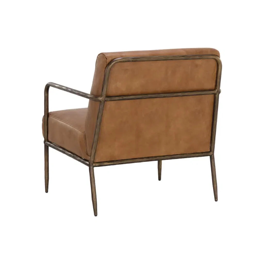 Lathan Leather Upholstered Lounge Chair