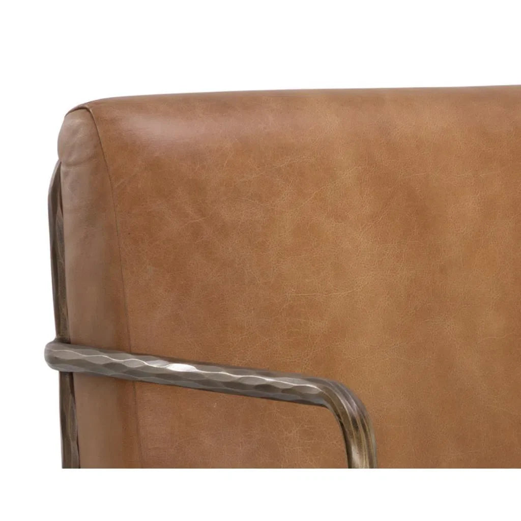 Lathan Leather Upholstered Lounge Chair