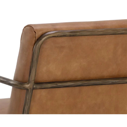 Lathan Leather Upholstered Lounge Chair