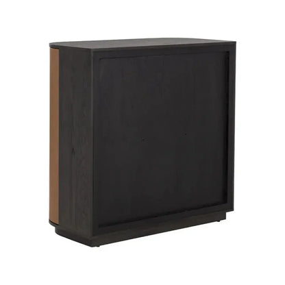 Dresden Leather Upholstered Bar Cabinet