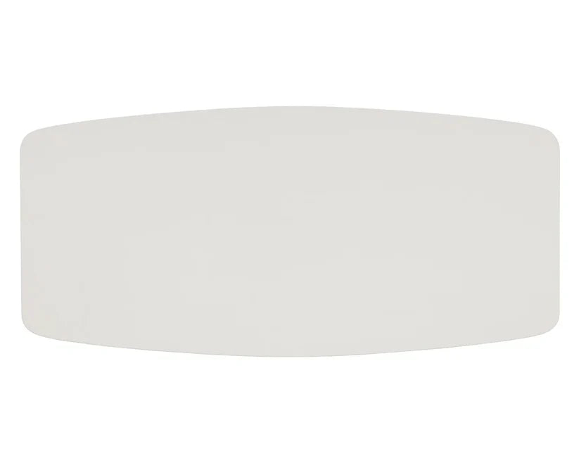 SUNPAN Calida Dining Table 98" Cream Faux Leather